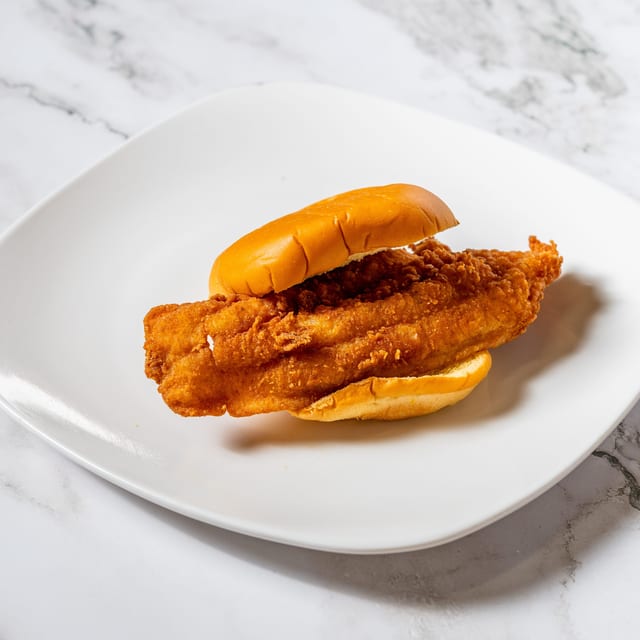 Fish Sandwich with Fries.